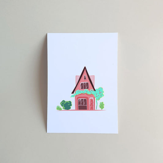 Carte postale - maison corail - A6